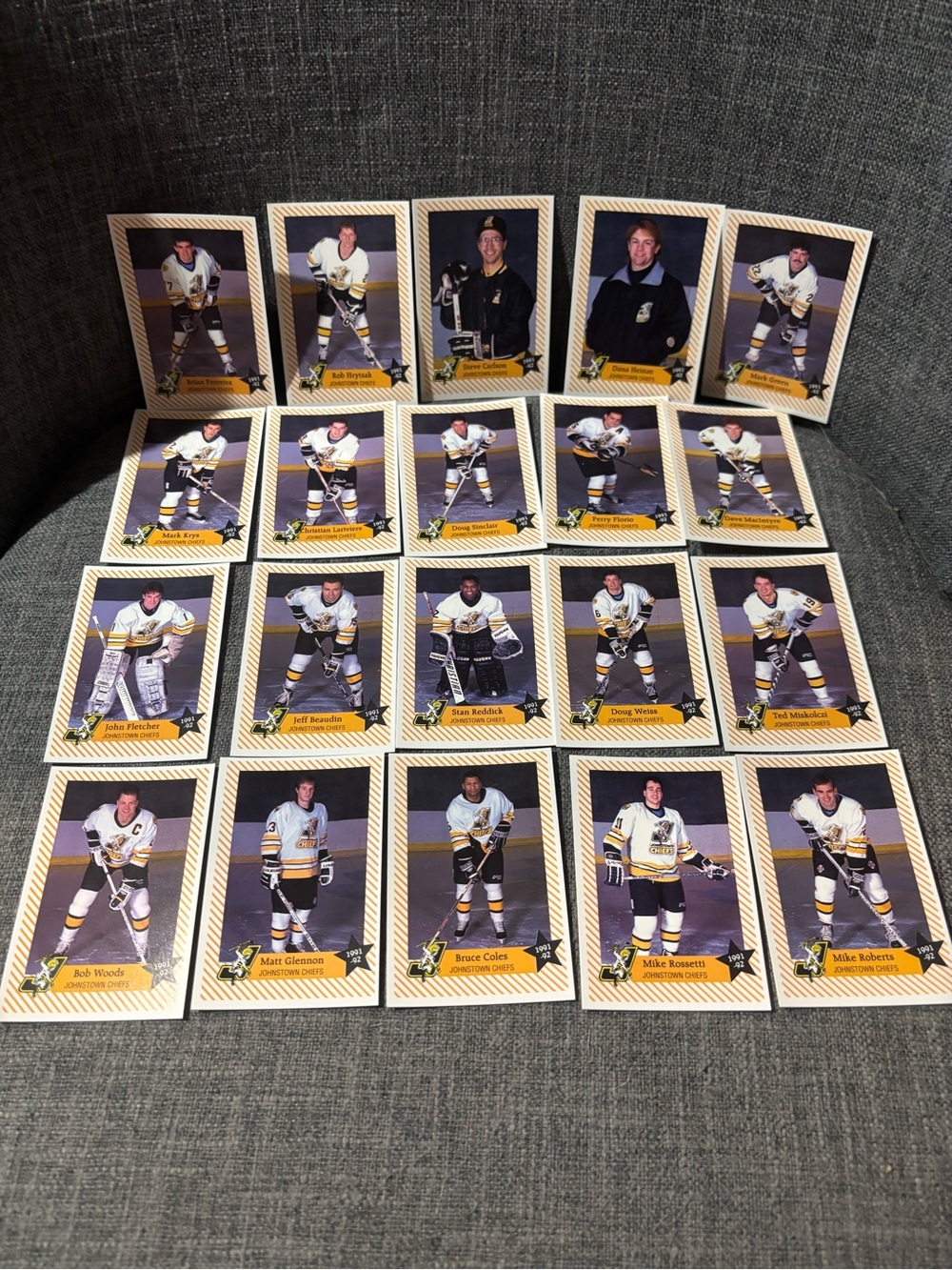 Johnstown Chiefs ECHL 1991 1992 Vintage Trading Card Set